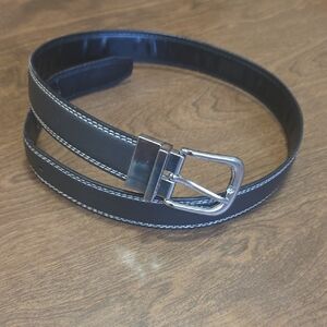 Wrangler Men's Black‎ Leather Belt Bonded Leather Casual Formal Belt  Size 32